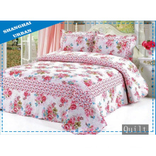 100%Cotton Flower Print Bedding Bed Cover (Quilt)